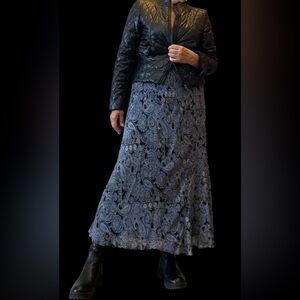 Y2K Maxi Skirt LARGE EUC